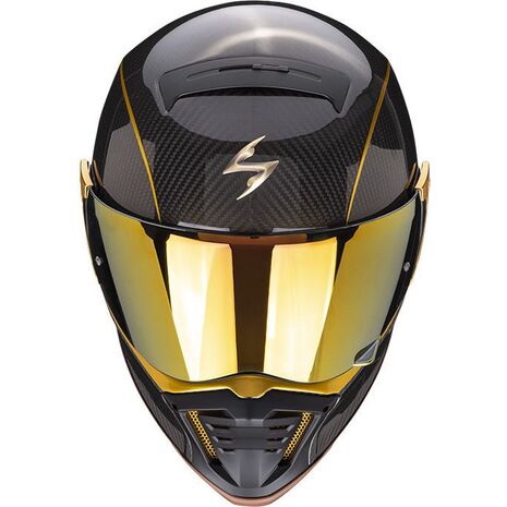 Scorpion / スコーピオン Exo フルフェイスヘルメット Exo-hx1 Carbon Se ブラック ゴールド | 87-261-61, sco_87-261-61_S - Scorpion / スコーピオンヘルメット