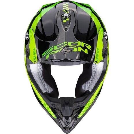 Scorpion / スコーピオン Exo Offroad Helmet Vx-16 Air Soul ブラックグリーン | 46-376-69, sco_46-376-69_XL - Scorpion / スコーピオンヘルメット