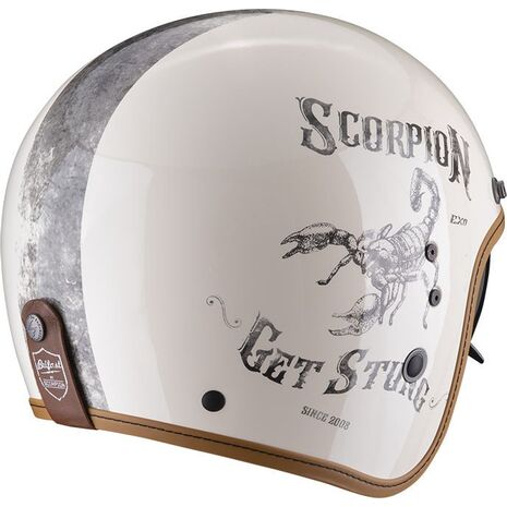 Scorpion / スコーピオン Exo ジェットヘルメット Belfast Evo Pique ベージュ ブラック | 78-271-283, sco_78-271-283_M - Scorpion / スコーピオンヘルメット