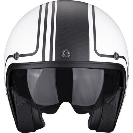 Scorpion / スコーピオン Exo ジェットヘルメット Belfast Evo Retrol ホワイト シルバー | 78-372-295, sco_78-372-295_M - Scorpion / スコーピオンヘルメット