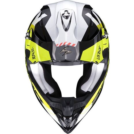 Scorpion / スコーピオン Exo Offroad Helmet Vx-16 Air X Turn ブラック フルオイエロー | 46-332-229, sco_46-332-229_XL - Scorpion / スコーピオンヘルメット