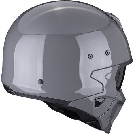 Scorpion / スコーピオン Exo モジュラーヘルメット Covert X Solid Cement グレー | 86-100-253, sco_86-100-253_L - Scorpion / スコーピオンヘルメット