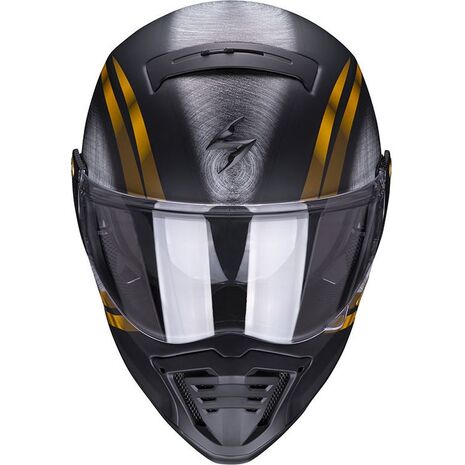 Scorpion / スコーピオン Exo フルフェイスヘルメット Hx1 Ohno ブラック ゴールド | 87-340-254, sco_87-340-254_S - Scorpion / スコーピオンヘルメット