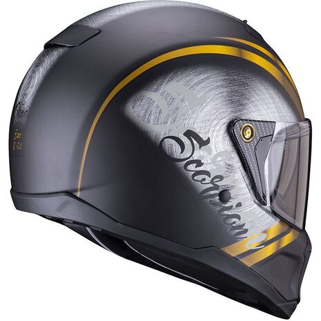 Scorpion / スコーピオン Exo フルフェイスヘルメット Hx1 Ohno ブラック ゴールド | 87-340-254, sco_87-340-254_XL - Scorpion / スコーピオンヘルメット