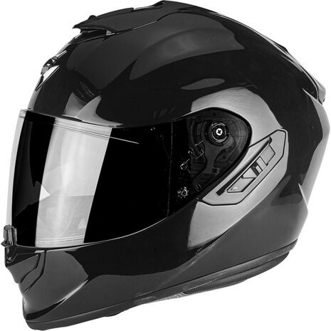 Scorpion / スコーピオン Exo / 1400 Air フルフェイス Uni ストリート ヘルメット ブラック | 14 / 100 / 03, sco_14-100-03_M - Scorpion / スコーピオンヘルメット