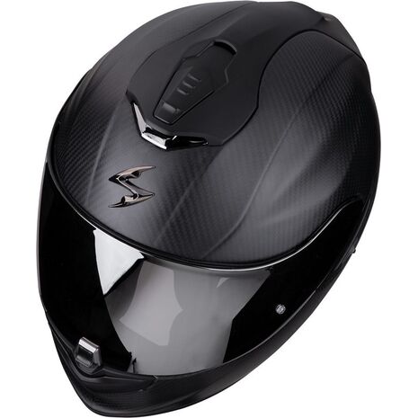 Scorpion / スコーピオン Exo / 1400 Carbon Air フルフェイス Uni ストリート ヘルメット カーボンマットブラック | 14 / 261 / 10, sco_14-261-10_M - Scorpion / スコーピオンヘルメット
