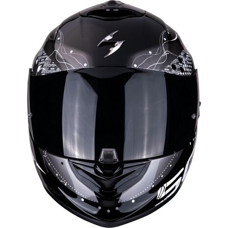 Scorpion / スコーピオン Exo / 1400 Carbon Air フルフェイス Uni ストリート ヘルメット カーボンマットブラック | 14 / 261 / 10, sco_14-261-10_L - Scorpion / スコーピオンヘルメット