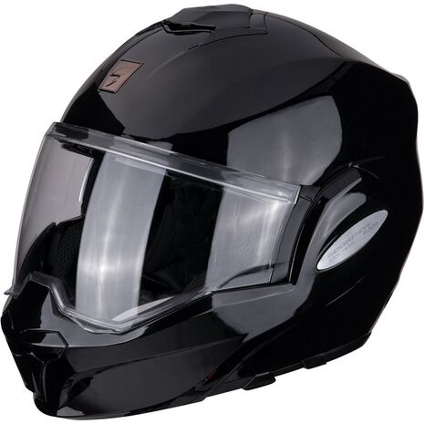 Scorpion / スコーピオン Exo / Tech モジュラー Uni ストリート ヘルメット ブラック | 18 / 100 / 03, sco_18-100-03_M - Scorpion / スコーピオンヘルメット