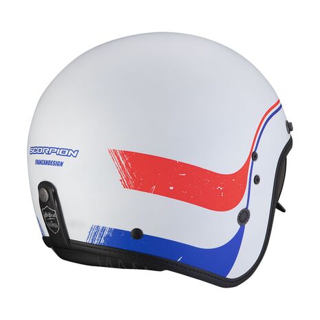 Scorpion / スコーピオン Scorpion / スコーピオン Belfast Evo Soul Helmet White Blue R | 78-376-249, sco_78-376-249-07 - Scorpion / スコーピオンヘルメット