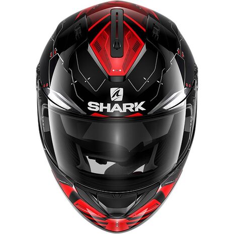 Shark / シャーク フルフェイスヘルメット RIDILL 1.2 MECCA ブラック レッド シルバー/KRS | HE0537KRS, sh_HE0537EKRSL - SHARK / シャークヘルメット