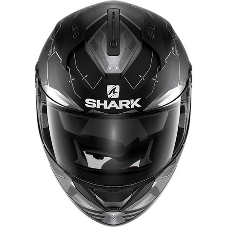 Shark / シャーク フルフェイスヘルメット RIDILL 1.2 MECCA Mat ブラック アンスラサイト シルバー/KAS | HE0538KAS, sh_HE0538EKASL - SHARK / シャークヘルメット