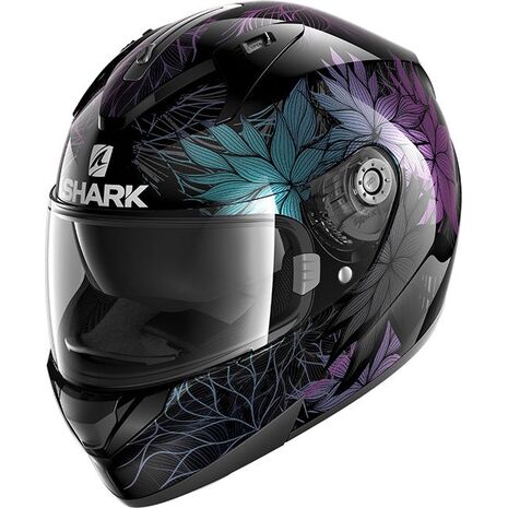 Shark / シャーク フルフェイスヘルメット RIDILL 1.2 NELUM ブラック グリターブラック/KXK | HE0545KXK, sh_HE0545EKXKS - SHARK / シャークヘルメット