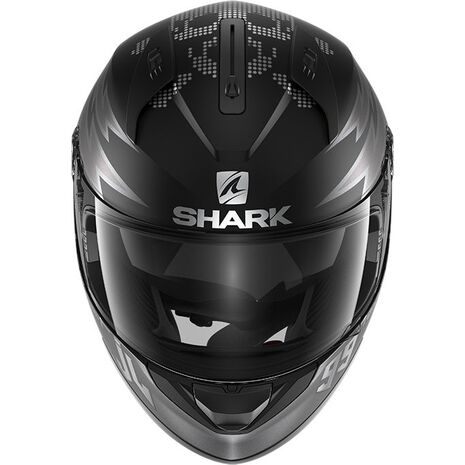 Shark / シャーク フルフェイスヘルメット RIDILL 1.2 CATALAN BAD BOY MAT ブラック アンスラサイト シルバー/KAS | HE0547KAS, sh_HE0547EKASS - SHARK / シャークヘルメット