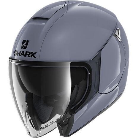 Shark / シャーク オープンフェイスヘルメット CITYCRUISER BLANK グラファイトグレイグロッシー/S01 | HE1920S01, sh_HE1920ES01L - SHARK / シャークヘルメット