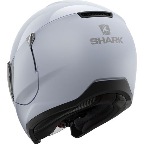 Shark / シャーク オープンフェイスヘルメット CITYCRUISER DUAL BLANK ホワイト シルバー Glossy/W01 | HE1928W01, sh_HE1928EW01S - SHARK / シャークヘルメット