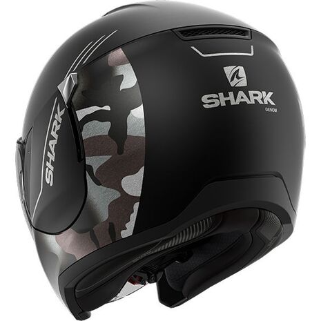 Shark / シャーク オープンフェイスヘルメット CITYCRUISER GENOM Mat ブラック シルバー アンスラサイト/KSA | HE1935KSA, sh_HE1935EKSAL - SHARK / シャークヘルメット