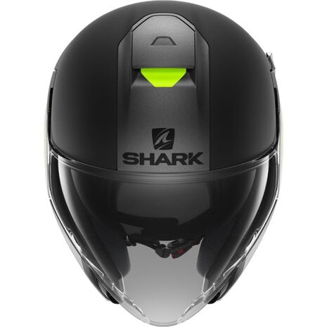 Shark / シャーク オープンフェイスヘルメット CITYCRUISER KARONN Mat アンスラサイト イエロー ブラック/AYK | HE1937AYK, sh_HE1937EAYKL - SHARK / シャークヘルメット