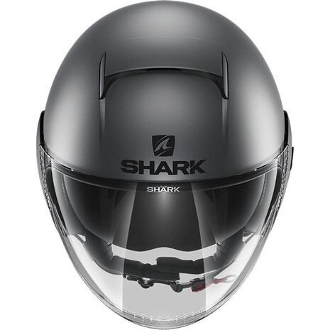 Shark / シャーク オープンフェイスヘルメット NANO STREET NEON MAT アンスラサイト ブラック ブラック/AKK | HE2840AKK, sh_HE2840EAKKS - SHARK / シャークヘルメット
