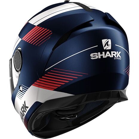 Shark / シャーク フルフェイスヘルメット SPARTAN 1.2 STRAD Mat ブルー ホワイト レッド/BWR | HE3439BWR, sh_HE3439EBWRM - SHARK / シャークヘルメット