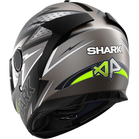 Shark / シャーク フルフェイスヘルメット SPARTAN 1.2 ADRIAN PARASSOL Mat アンスラサイト ブラック イエロー/AKY | HE3464AKY, sh_HE3464EAKYL - SHARK / シャークヘルメット