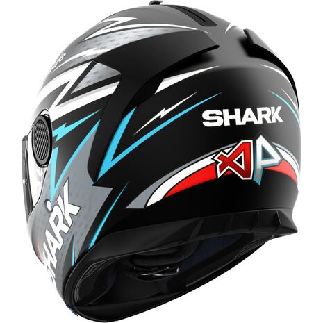 Shark / シャーク フルフェイスヘルメット SPARTAN 1.2 ADRIAN PARASSOL Mat ブラック シルバー レッド/KSR | HE3464KSR, sh_HE3464EKSRL - SHARK / シャークヘルメット