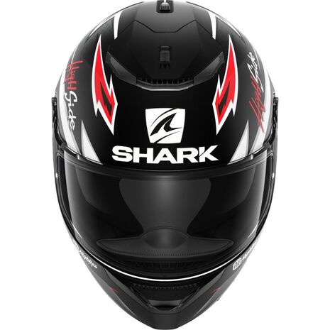 Shark / シャーク フルフェイスヘルメット SPARTAN 1.2 ADRIAN PARASSOL Mat ブラック シルバー レッド/KSR | HE3464KSR, sh_HE3464EKSRM - SHARK / シャークヘルメット