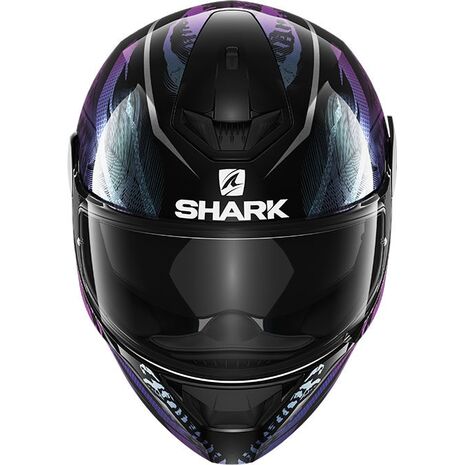 Shark / シャーク フルフェイスヘルメット D-SKWAL 2 SHIGAN ブラック バイオレット Glitter/KVX | HE4038KVX, sh_HE4038EKVXS - SHARK / シャークヘルメット