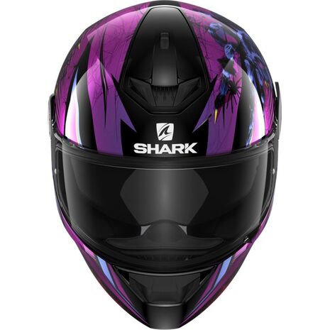 Shark / シャーク フルフェイスヘルメット D-SKWAL 2 ATRAXX ブラック バイオレット Glitter/KVX | HE4058KVX, sh_HE4058EKVXL - SHARK / シャークヘルメット