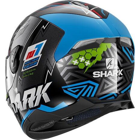 Shark / シャーク フルフェイスヘルメット SKWAL 2 NOXXYS ブラック ブルー グリーン/KBG | HE4954KBG, sh_HE4954EKBGL - SHARK / シャークヘルメット