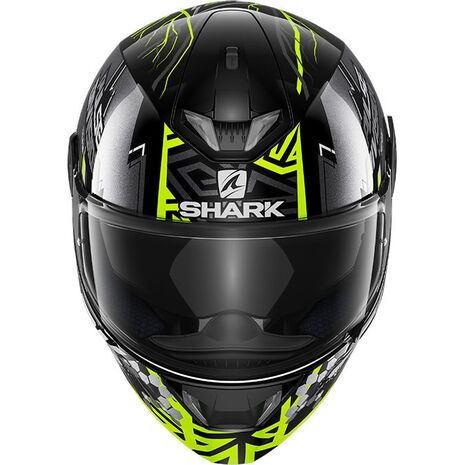 Shark / シャーク フルフェイスヘルメット SKWAL 2 NOXXYS ブラック イエロー シルバー/KYS | HE4954KYS, sh_HE4954EKYSS - SHARK / シャークヘルメット