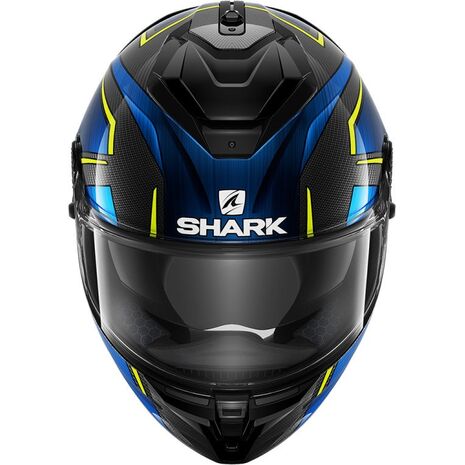 Shark / シャーク フルフェイスヘルメット SPARTAN GT カーボン KROMIUM カーボン クロームブルー/DUB | HE7008DUB, sh_HE7008EDUBL - SHARK / シャークヘルメット