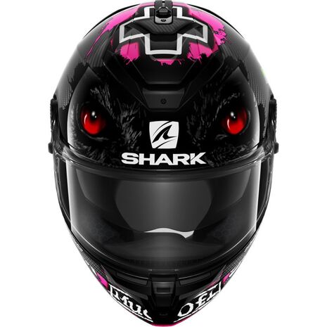 Shark / シャーク フルフェイスヘルメット SPARTAN GT カーボン レッドDING カーボン レッド グリーン/DRG | HE7010DRG, sh_HE7010EDRGS - SHARK / シャークヘルメット