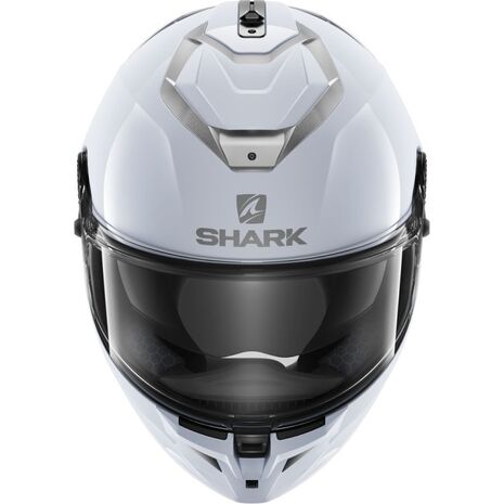 Shark / シャーク フルフェイスヘルメット SPARTAN GT BCL. MICR. BLANK ホワイト シルバー Glossy/W01 | HE7065W01, sh_HE7065EW01L - SHARK / シャークヘルメット
