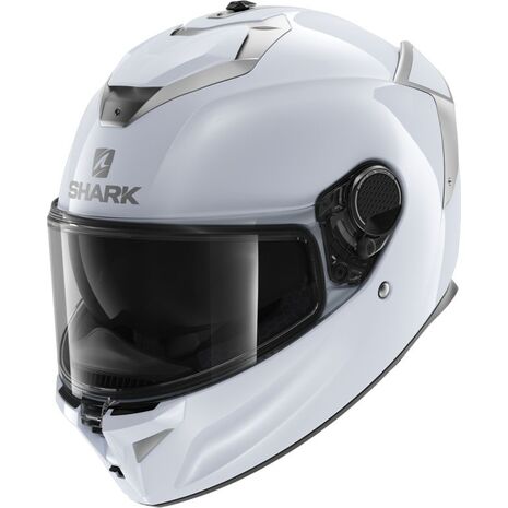 Shark / シャーク フルフェイスヘルメット SPARTAN GT BCL. MICR. BLANK ホワイト シルバー Glossy/W01 | HE7065W01, sh_HE7065EW01M - SHARK / シャークヘルメット