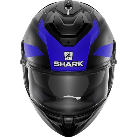 Shark / シャーク フルフェイスヘルメット SPARTAN GT BCL. MICR. ELGEN Mat ブラック アンスラサイト ブルー/KAB | HE7067KAB, sh_HE7067EKABM - SHARK / シャークヘルメット