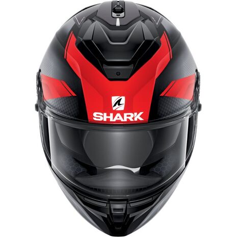 Shark / シャーク フルフェイスヘルメット SPARTAN GT BCL. MICR. ELGEN Mat ブラック アンスラサイト レッド/KAR | HE7067KAR, sh_HE7067EKARL - SHARK / シャークヘルメット