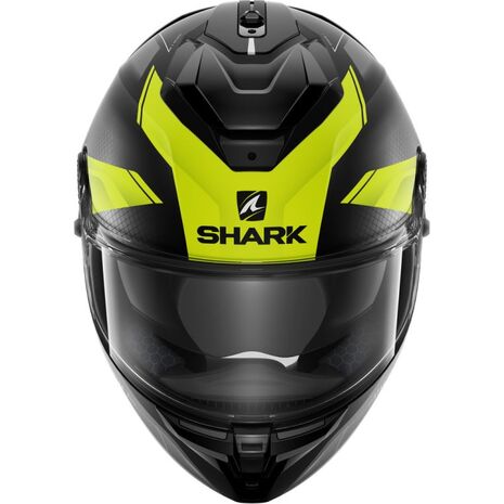 Shark / シャーク フルフェイスヘルメット SPARTAN GT BCL. MICR. ELGEN Mat ブラック アンスラサイト イエロー/KAY | HE7067KAY, sh_HE7067EKAYL - SHARK / シャークヘルメット