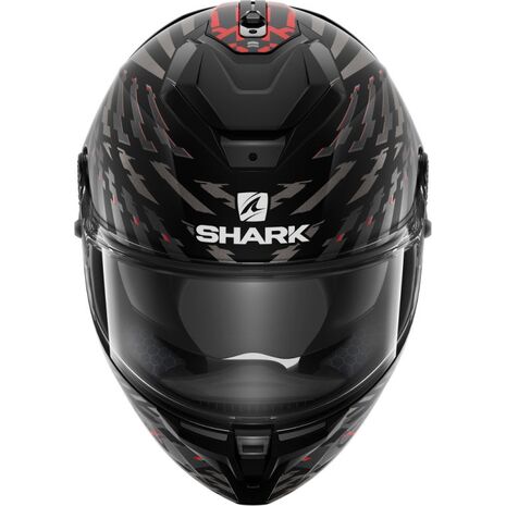 Shark / シャーク フルフェイスヘルメット SPARTAN GT BCL. MICR. E-BRAKE Mat Mat ブラック レッド アンスラサイト/KRA | HE7073KRA, sh_HE7073EKRAM - SHARK / シャークヘルメット