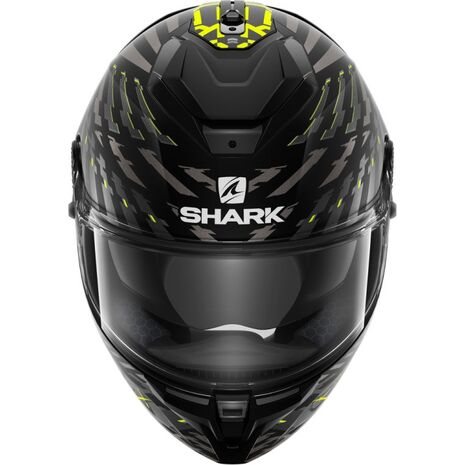 Shark / シャーク フルフェイスヘルメット SPARTAN GT BCL. MICR. E-BRAKE Mat Mat ブラック イエロー アンスラサイト/KYA | HE7073KYA, sh_HE7073EKYAS - SHARK / シャークヘルメット