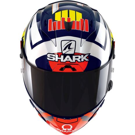 Shark / シャーク フルフェイスヘルメット RACE-R PRO GP ZARCO SIGNATURE ブルー ホワイト レッド/BWR | HE8423BWR, sh_HE8423EBWRL - SHARK / シャークヘルメット