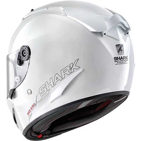 Shark / シャーク フルフェイスヘルメット RACE-R PRO BLANK ホワイト アズール/WHU | HE8600WHU, sh_HE8600EWHUS - SHARK / シャークヘルメット