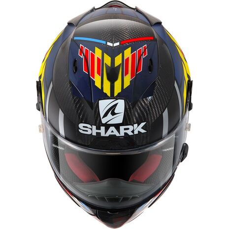 Shark / シャーク フルフェイスヘルメット RACE-R PRO カーボン ZARCO SPEEDBLOCK カーボン ブルー レッド/DBR | HE8659DBR, sh_HE8659EDBRS - SHARK / シャークヘルメット