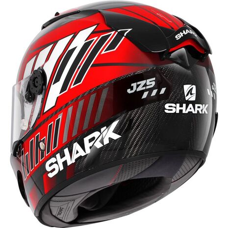 Shark / シャーク フルフェイスヘルメット RACE-R PRO カーボン ZARCO SPEEDBLOCK カーボン レッド ホワイト/DRW | HE8659DRW, sh_HE8659EDRWM - SHARK / シャークヘルメット
