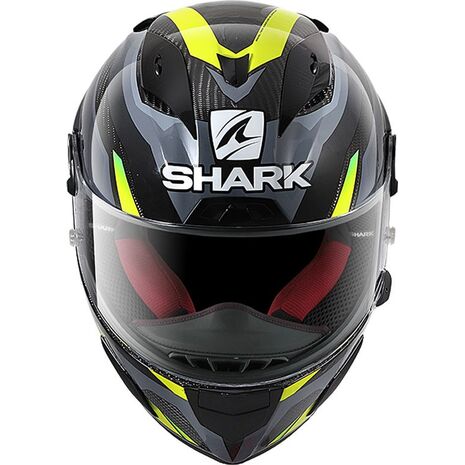 Shark / シャーク フルフェイスヘルメット RACE-R PRO カーボン ASPY カーボン アンスラサイト イエロー/DAY | HE8661DAY, sh_HE8661EDAYS - SHARK / シャークヘルメット