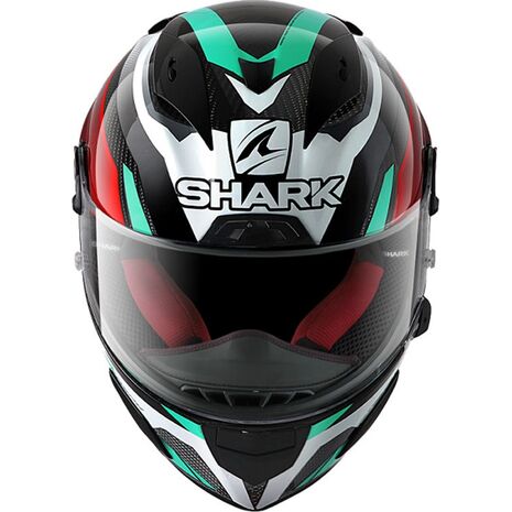 Shark / シャーク フルフェイスヘルメット RACE-R PRO カーボン ASPY カーボン レッド ブルー/DRB | HE8661DRB, sh_HE8661EDRBM - SHARK / シャークヘルメット