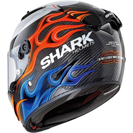 Shark / シャーク フルフェイスヘルメット RACE-R PRO カーボン LORENZO 2019 Pilote カーボン ブルー レッド/DBR | HE8668DBR, sh_HE8668RDBRS - SHARK / シャークヘルメット
