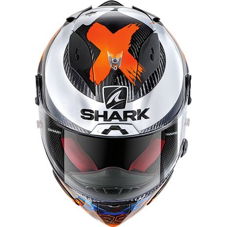 Shark / シャーク フルフェイスヘルメット RACE-R PRO カーボン LORENZO 2019 Pilote カーボン ブルー レッド/DBR | HE8668DBR, sh_HE8668RDBRM - SHARK / シャークヘルメット