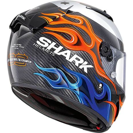 Shark / シャーク フルフェイスヘルメット RACE-R PRO カーボン LORENZO 2019 Pilote カーボン ブルー レッド/DBR | HE8668DBR, sh_HE8668RDBRM - SHARK / シャークヘルメット