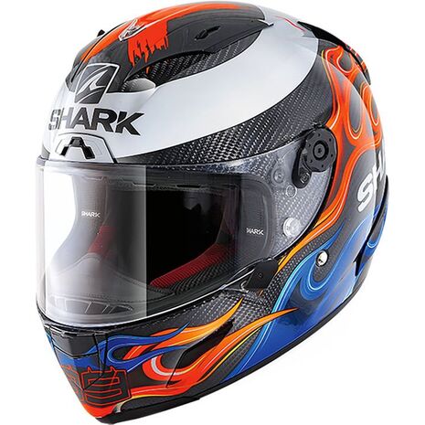 Shark / シャーク フルフェイスヘルメット RACE-R PRO カーボン LORENZO 2019 カーボン ブルー レッド/DBR | HE8668DBR, sh_HE8668EDBRM - SHARK / シャークヘルメット