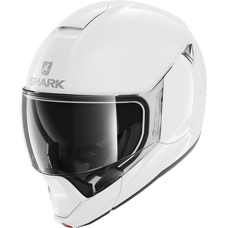 Shark / シャーク モジュラーヘルメット EVOJET BLANK ホワイト アズール/WHU | HE8800WHU, sh_HE8800EWHUL - SHARK / シャークヘルメット